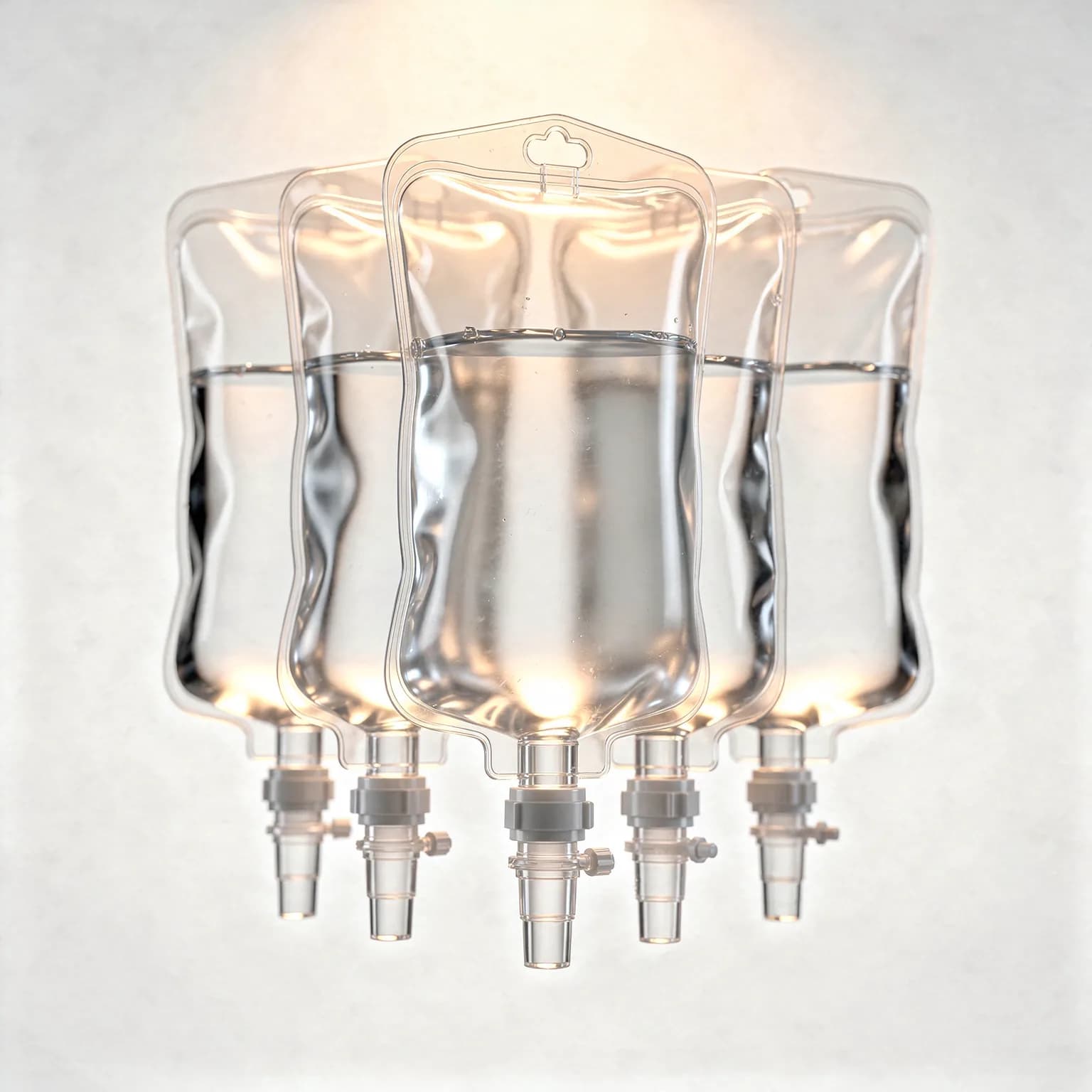 Sterile medical IV bags — pharmaceutical supply